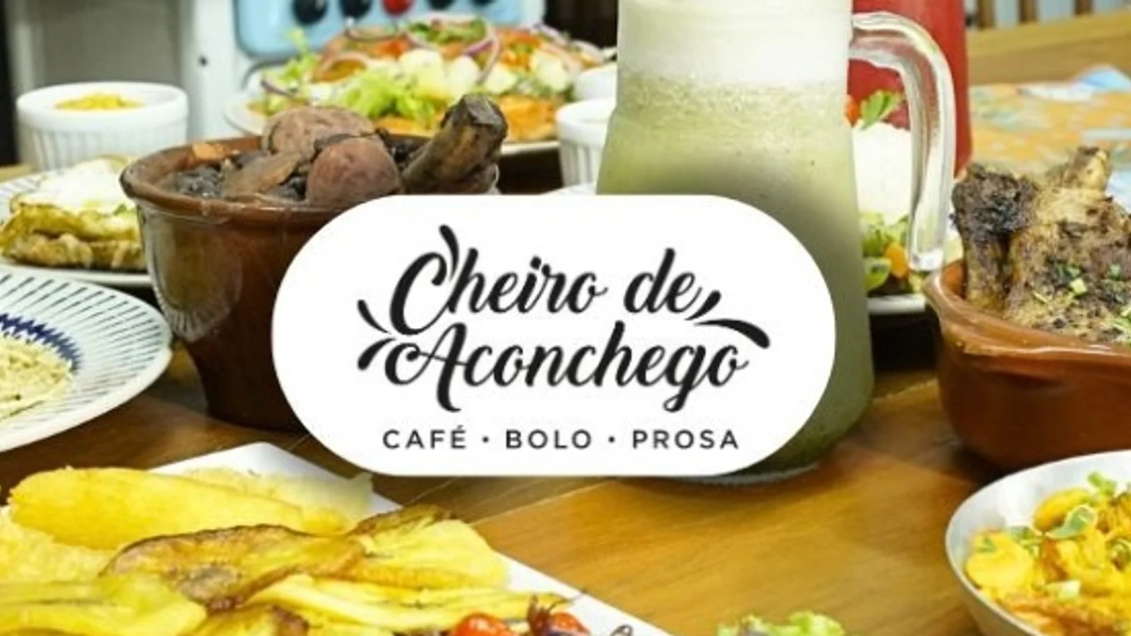 Seleção de pratos servidos pelo Cheiro de Aconchego