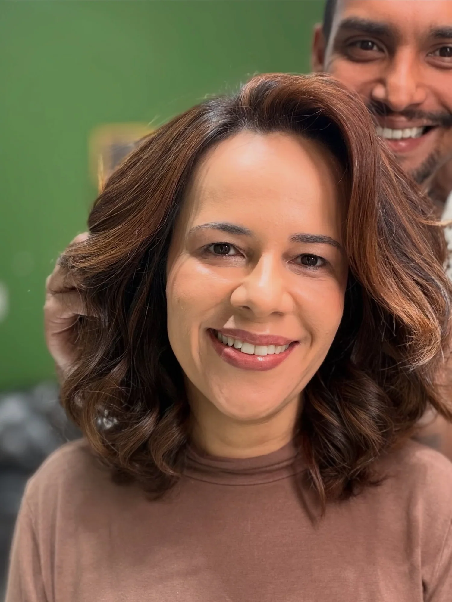 Resultado de cabelo produzido pelo Salão Você Mais Diva